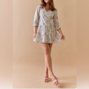 Francesca’s Mini Dress XL with Ruffle Sleeves
Swing dress, floral, boho, prairie